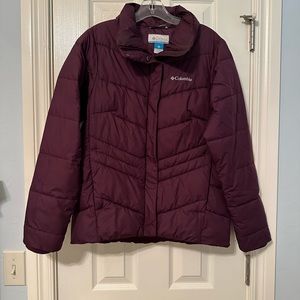 Womens Columbia Winter Jacket  Purple Size Small No Hood
